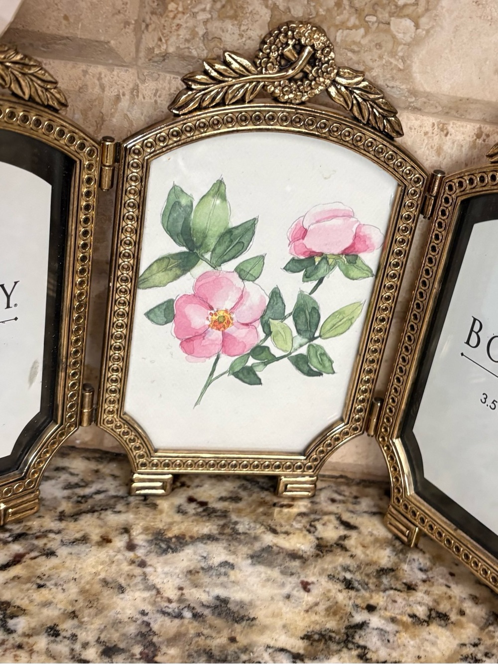 Bombay Gold Triple Frames